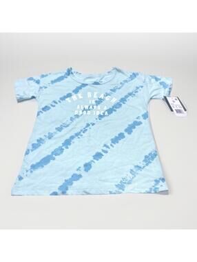 "The Beach is Always a Good Idea" Kids Tie Dye Graphic T-Shirt, Size 5T New !